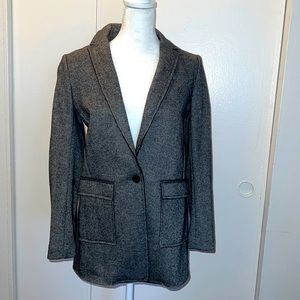 NWT, never worn, Banana Republic gray blazer size 0P